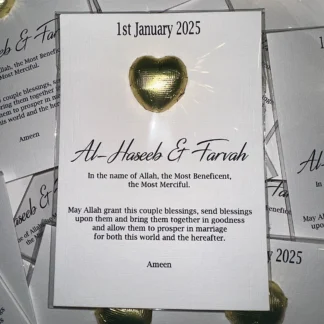 Love Heart Chocolate Tokens - Design 1