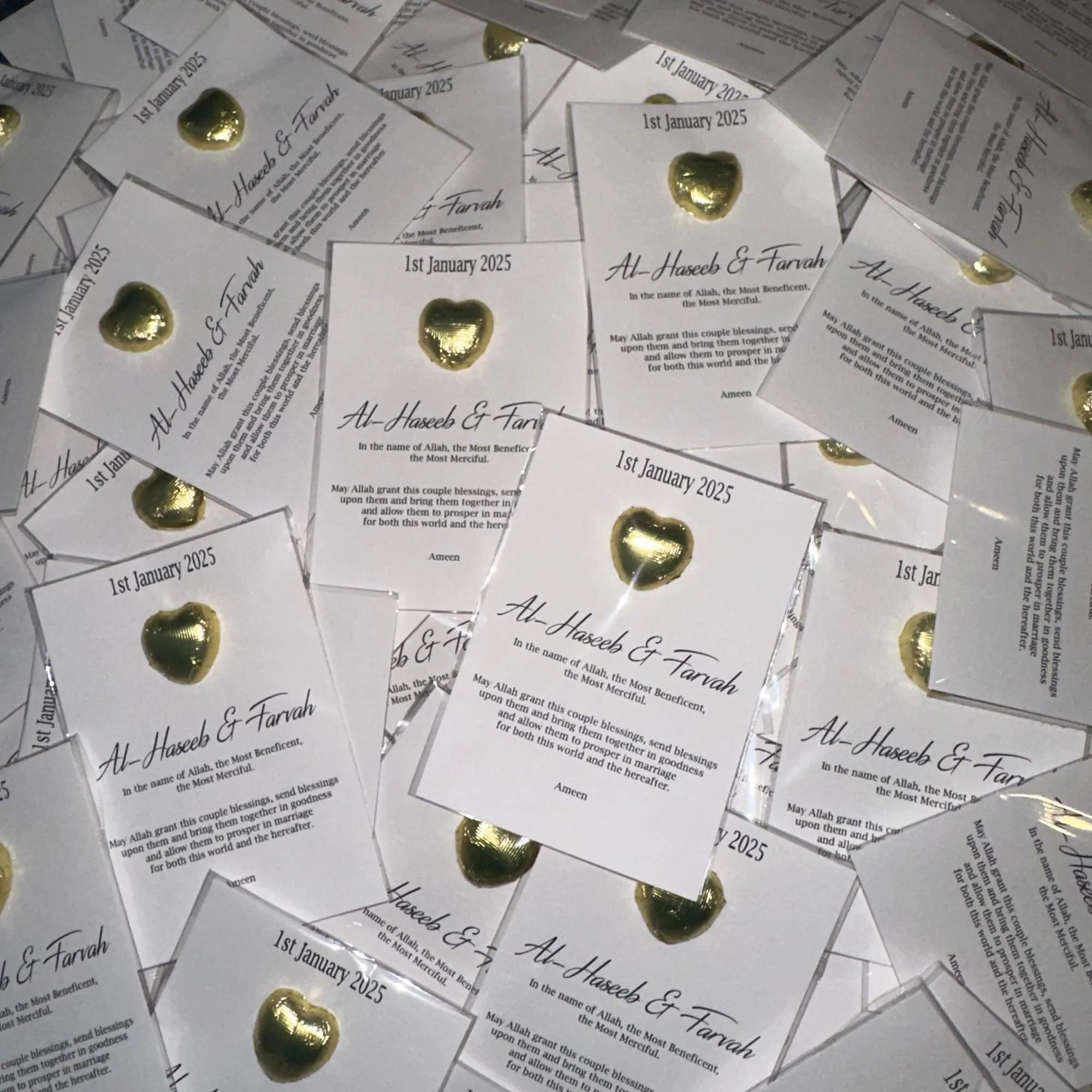 Love Heart Chocolate Tokens - Design 1 - Image 2