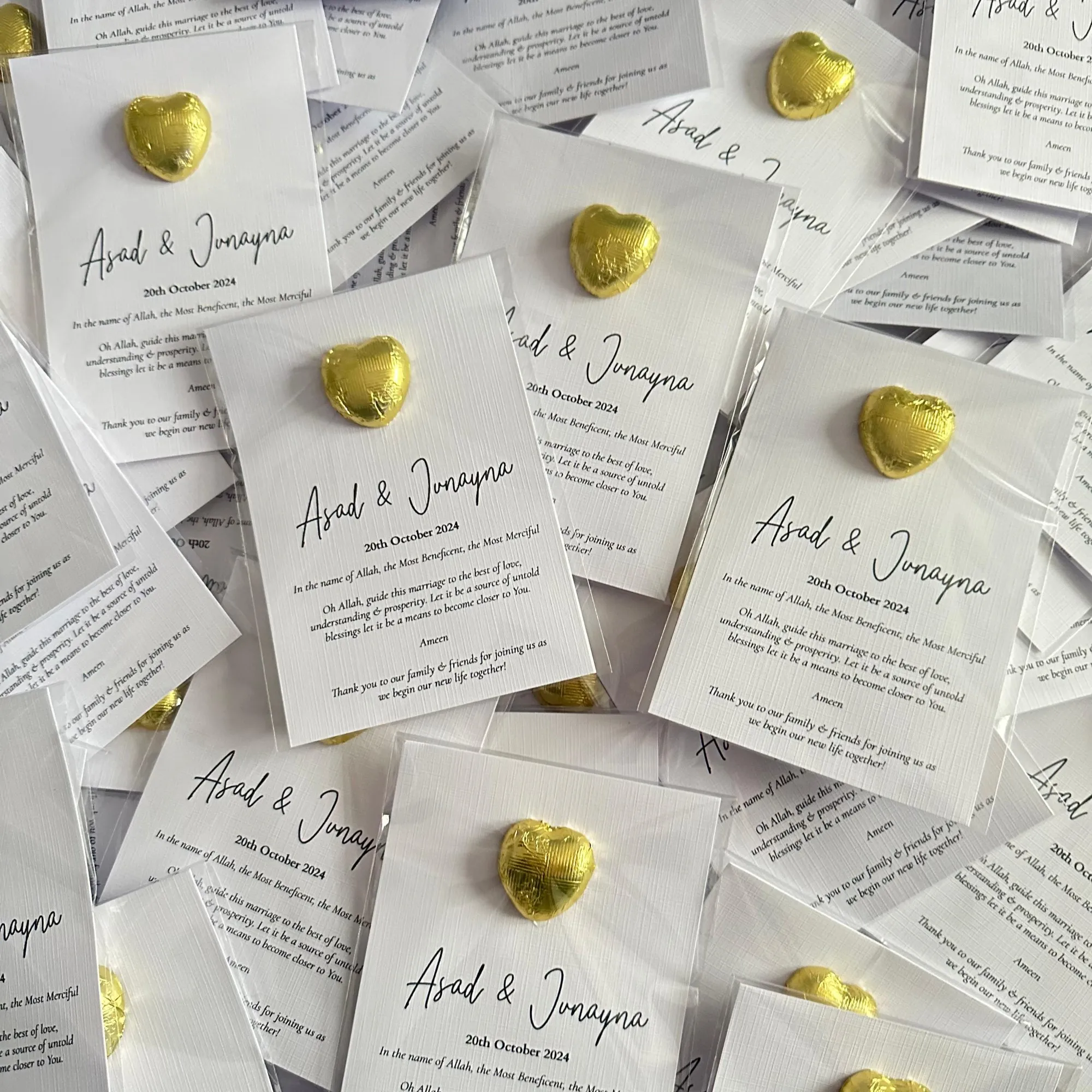 Love Heart Chocolate Tokens - Design 4 - Image 2
