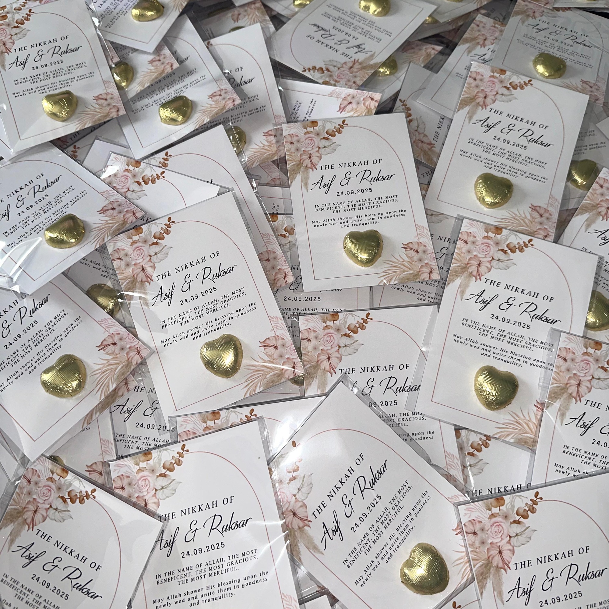 Love Heart Chocolate Tokens - Design 5 - Image 2