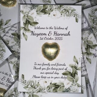 Love Heart Chocolate Tokens - Design 6